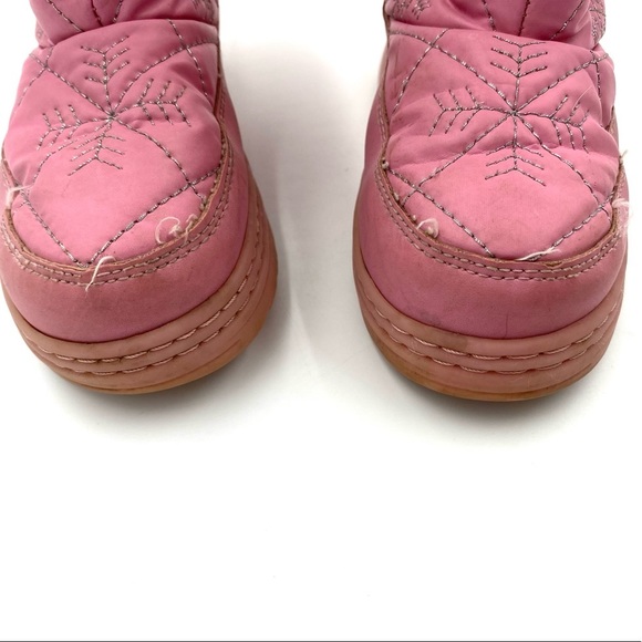 Falls Creek girls toddlers pink Thinsulate Winter Snow Boot Faux Fur Snowflake - Picture 4 of 8